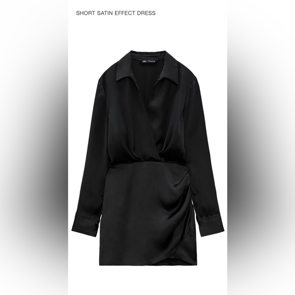 Zara Dresses Nwt Zara Satin Effect Dress Poshmark